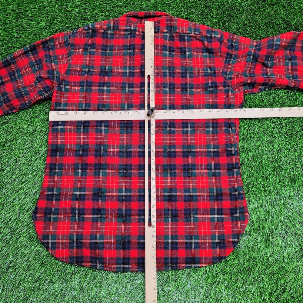 Vintage Pendleton Flannel Plaid Button Shirt Larg… - image 6